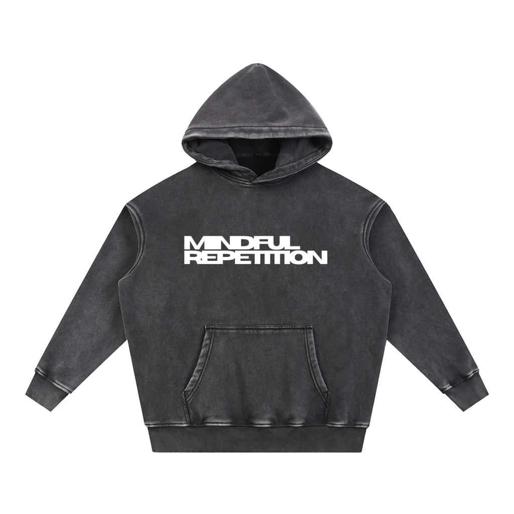 Snow Wash Fleece Oversize Hoodie