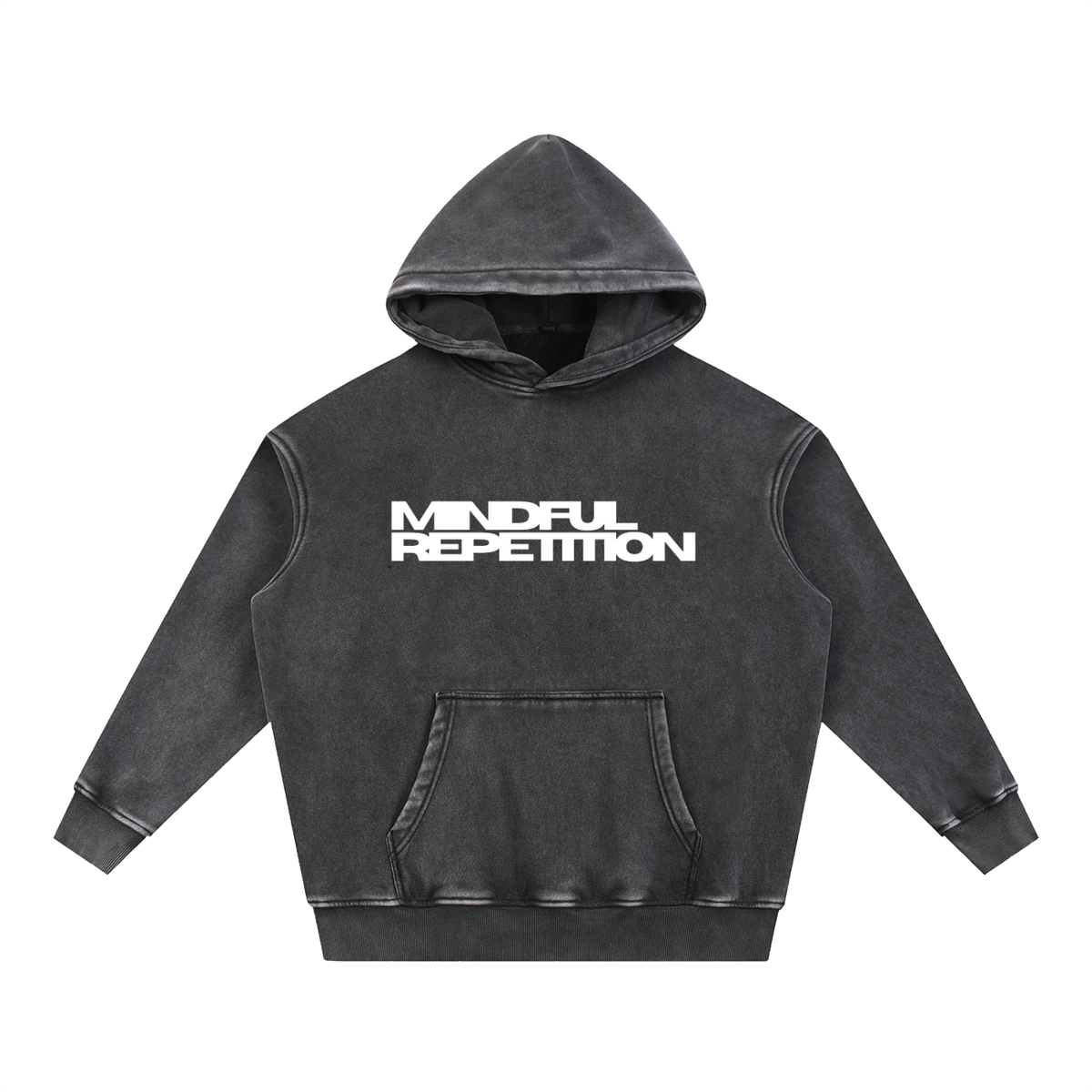 Snow Wash Fleece Oversize Hoodie