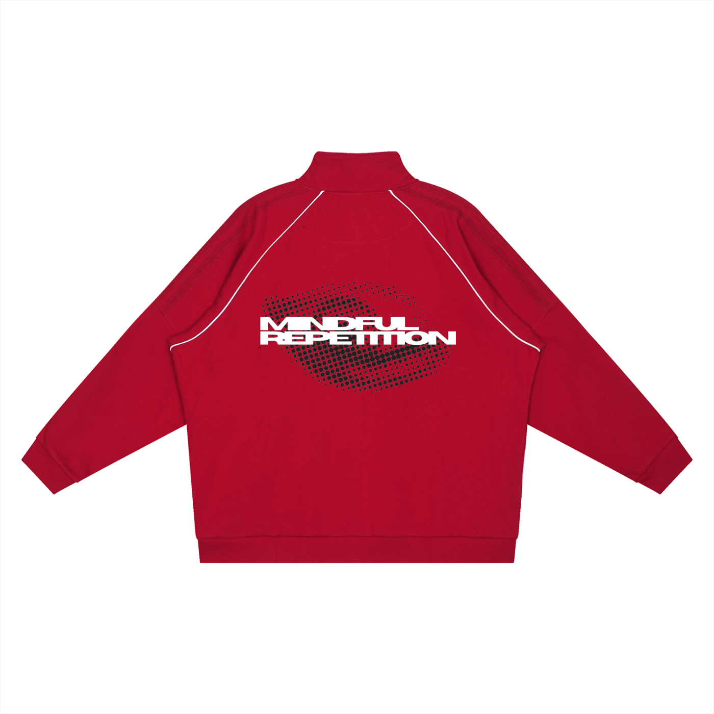 Reflection Striped Raglan Sleeve  Jacket